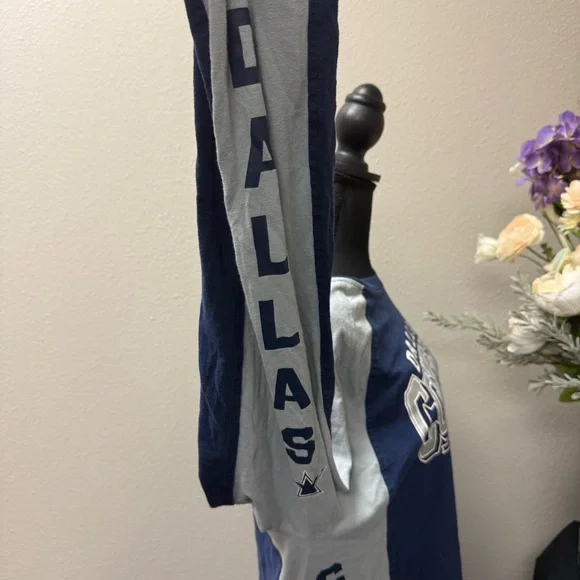 Dallas Cowboys Navy & Gray Raglan Long Sleeve Graphic Tee by Hands High L - Picture 8 of 10
